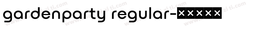 gardenparty regular字体转换